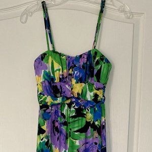 Alyn Paige NY Long Flower Pattern Dress